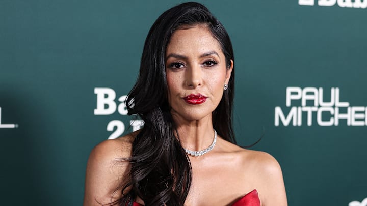 LA Vanessa Bryant arrives at the 2023 Baby2Baby Gala Presented By Paul Mitchell held at the Pacific Design Center in Los Angeles.