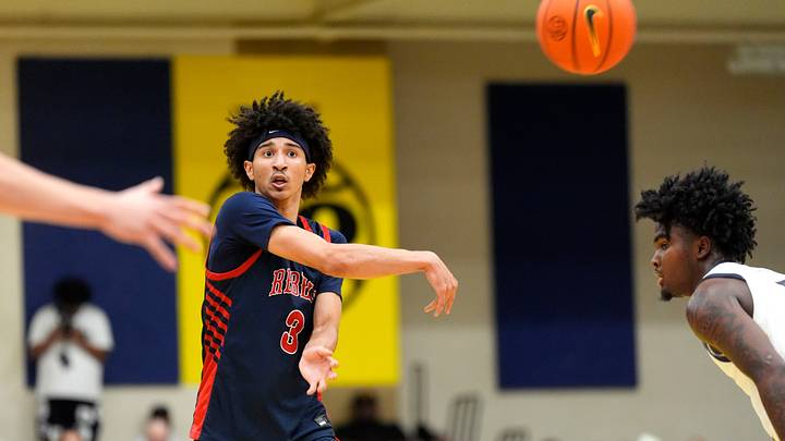 Florida Rebels Cayden Daughtry (3) passes the ball during the third day of the 2026 Nike EYBL Peach Jam at Riverview Park Activities Center in North Augusta, S.C., on Thursday, July 16, 2026. The NY Rens defeated the Florida Rebels 84-83. Florida Rebels Cayden Daughtry (3) passes the ball during the third day of the 2026 Nike EYBL Peach Jam at Riverview Park Activities Center in North Augusta, S.C., on Thursday, July 16, 2026. The NY Rens defeated the Florida Rebels 84-83.