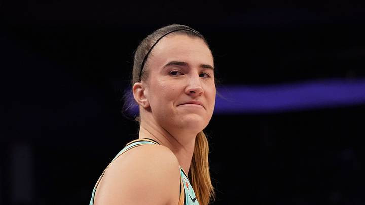 Jun 28, 2026; San Francisco, California, USA; New York Liberty guard Sabrina Ionescu (20) reacts at a fan during the fourth quarter against the Golden State Valkyries at Chase Center. Mandatory Credit: David Gonzales-Imagn Images Jun 28, 2026; San Francisco, California, USA; New York Liberty guard Sabrina Ionescu (20) reacts at a fan during the fourth quarter against the Golden State Valkyries at Chase Center. Mandatory Credit: David Gonzales-Imagn Images