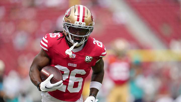 Sep 20, 2026; Santa Clara, California, USA; San Francisco 49ers running back Kaelon Black (26) Sep 20, 2026; Santa Clara, California, USA; San Francisco 49ers running back Kaelon Black (26)