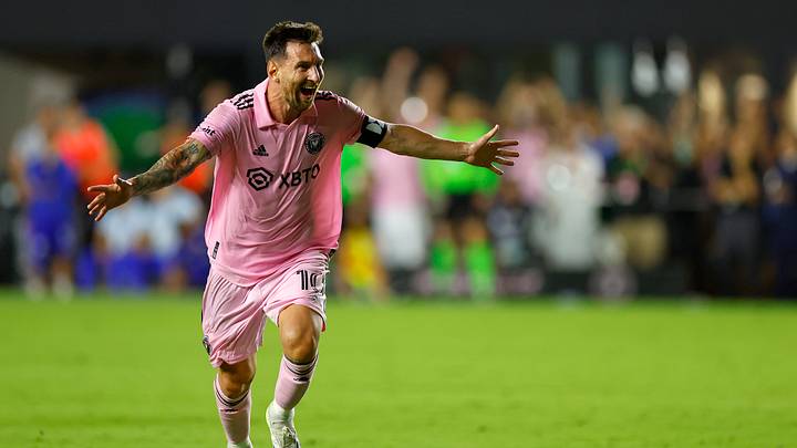 Lionel Messi scored in his Leagues Cup debut. 