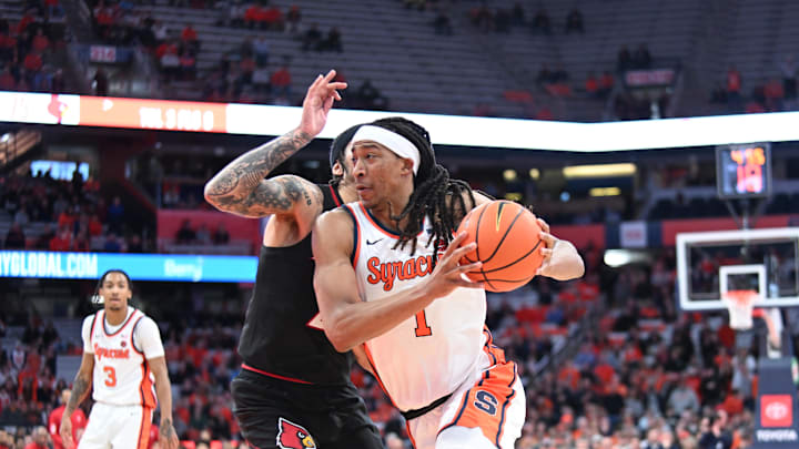 In the team's win over Louisville this week, Syracuse basketball sophomore big man Maliq Brown put forth a historic performance.