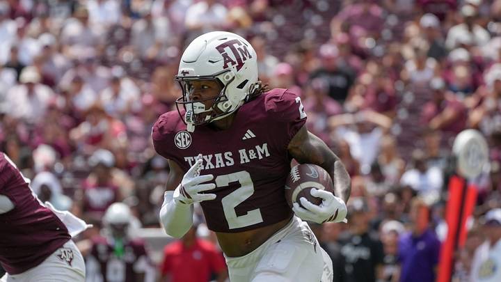 Sep 6, 2025; College Station, Texas, USA; Texas A&M Aggies wide receiver Terry Bussey (2) runs with the football during the second half against the Utah State Aggies at Kyle Field. Mandatory Credit: Sean Thomas-Imagn Images Sep 6, 2025; College Station, Texas, USA; Texas A&M Aggies wide receiver Terry Bussey (2) runs with the football during the second half against the Utah State Aggies at Kyle Field. Mandatory Credit: Sean Thomas-Imagn Images