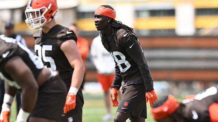 May 8, 2026; Berea, OH, USA; Cleveland Browns safety Emmanuel McNeil-Warren (28) during rookie minicamp at CrossCountry Mortgage Campus. Mandatory Credit: Ken Blaze-Imagn Images May 8, 2026; Berea, OH, USA; Cleveland Browns safety Emmanuel McNeil-Warren (28) during rookie minicamp at CrossCountry Mortgage Campus. Mandatory Credit: Ken Blaze-Imagn Images