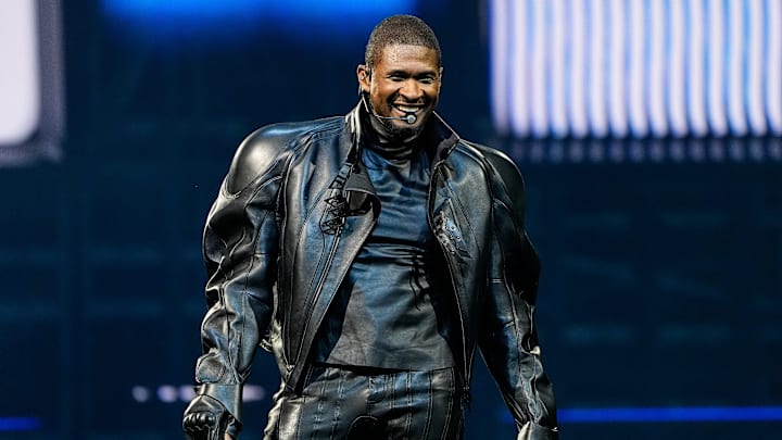 Usher performs during his Past Present Future tour at Little Caesars Arena in Detroit on Thursday, September 12, 2024. Usher performs during his Past Present Future tour at Little Caesars Arena in Detroit on Thursday, September 12, 2024.