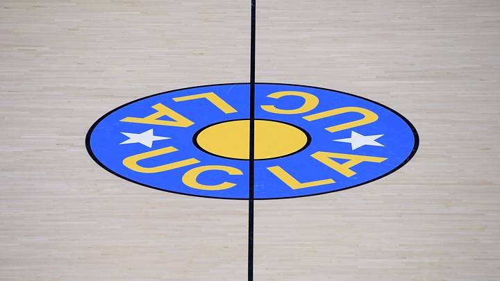 Nov 9, 2018; Los Angeles, CA, USA; General overall view of the UCLA Bruins logo at center court of Pauley Pavilion prior to the game against Long Beach State. Mandatory Credit: Kirby Lee-USA TODAY Sports Nov 9, 2018; Los Angeles, CA, USA; General overall view of the UCLA Bruins logo at center court of Pauley Pavilion prior to the game against Long Beach State. Mandatory Credit: Kirby Lee-USA TODAY Sports
