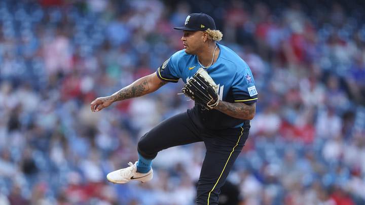 Apr 17, 2026; Philadelphia, Pennsylvania, USA; Philadelphia Phillies pitcher Taijuan Walker (99) throws a pitch against the Atlanta Braves during the first inning at Citizens Bank Park. Apr 17, 2026; Philadelphia, Pennsylvania, USA; Philadelphia Phillies pitcher Taijuan Walker (99) throws a pitch against the Atlanta Braves during the first inning at Citizens Bank Park.