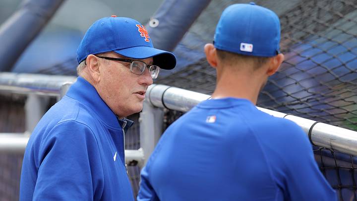 Apr 22, 2026; New York City, New York, USA; New York Mets owner Steve Cohen talks to bench coach Kai Correa during batting practice before a game against the Minnesota Twins at Citi Field. Mandatory Credit: Brad Penner-Imagn Images Apr 22, 2026; New York City, New York, USA; New York Mets owner Steve Cohen talks to bench coach Kai Correa during batting practice before a game against the Minnesota Twins at Citi Field. Mandatory Credit: Brad Penner-Imagn Images