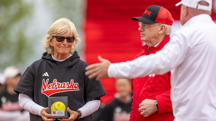 Nebraska Athletic Director Troy Dannen surprised softball coach Rhonda Revelle by naming the field after her.
