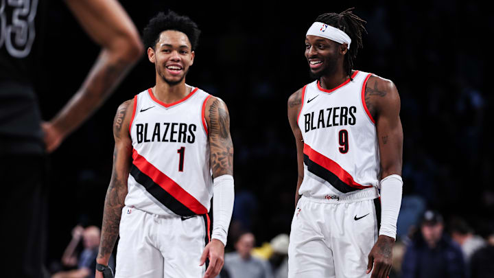 Anfernee Simons (left), Jerami Grant; Portland Trail Blazers
