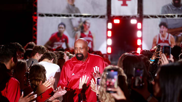 Indiana University basketball coach Mike Woodson is...