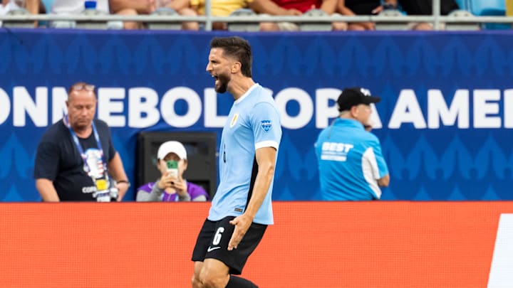Rodrigo Bentancur during his last Uruguay appearance back in July at the Copa America 