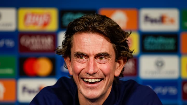 Tottenham Hotspur Training Session And Press Conference - UEFA Champions League 2025/26 League Phase Tottenham Hotspur Training Session And Press Conference - UEFA Champions League 2025/26 League Phase