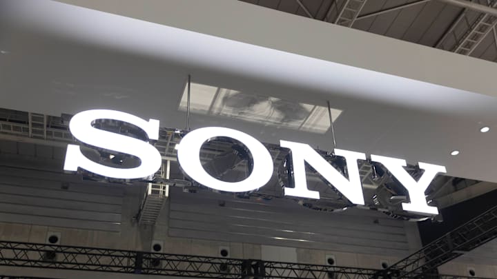 Sony exhibition booth seen at CP+ 2024 in Pacifico Yokohama...