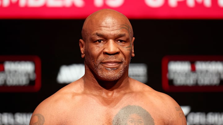 Weigh-in For LIVE On Netflix: Jake Paul Vs. Mike Tyson