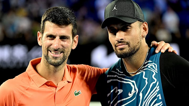 Novak Djokovic and Nick Kyrgios