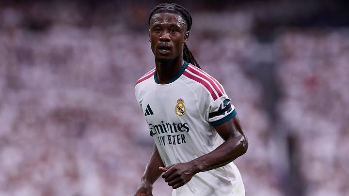 Eduardo Camavinga (Real Madrid CF) is seen in action during