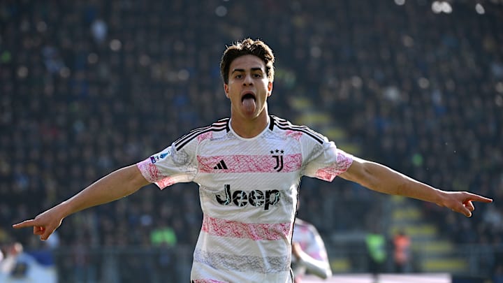 Former Bayern Munich forward Kenan Yildiz in action for Juventus.