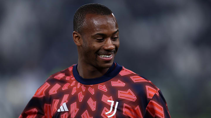 Tiago Djalo of Juventus Fc  during warm up before the Serie...