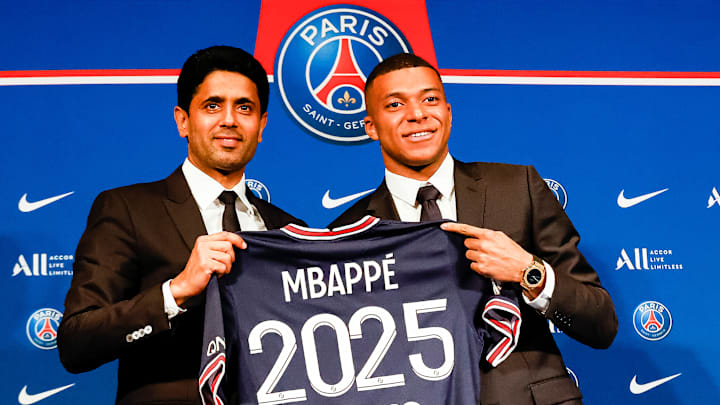 Kylian Mbappe and Nasser Al-Khelaifi - Press Conference