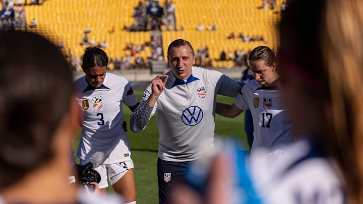 USWNT head coach Vlatko Andonovski hails young players for performance vs. Canada. USWNT head coach Vlatko Andonovski hails young players for performance vs. Canada.
