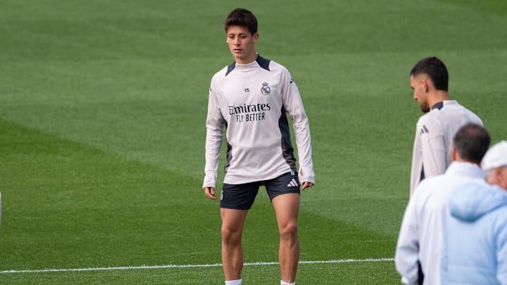 Real Madrid C.F. Training Session And Press Conference - UEFA Champions League 2024/25 League Phase