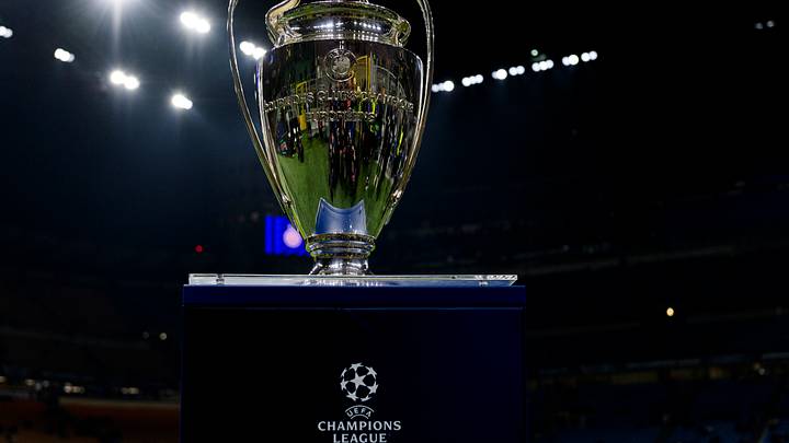 The Champions League trophy is seen prior the UEFA Champions... The Champions League trophy is seen prior the UEFA Champions...