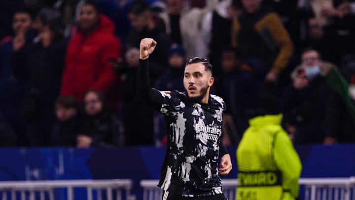 Rayan Cherki a livré un excellent match face aux Rangers