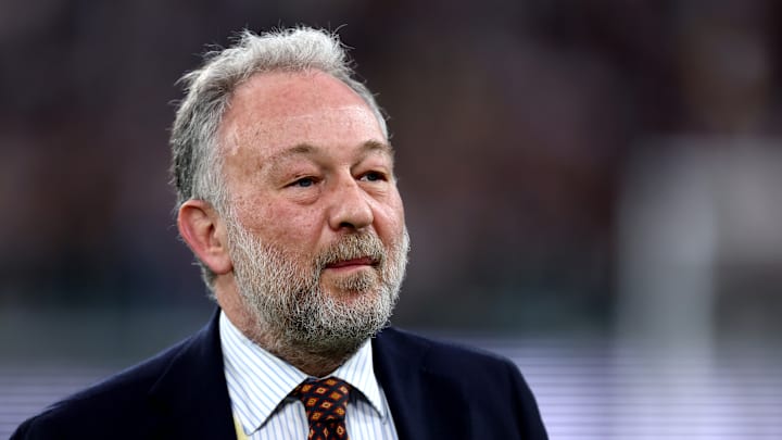 Gianluca Ferrero, President of Juventus Fc,  looks on during...