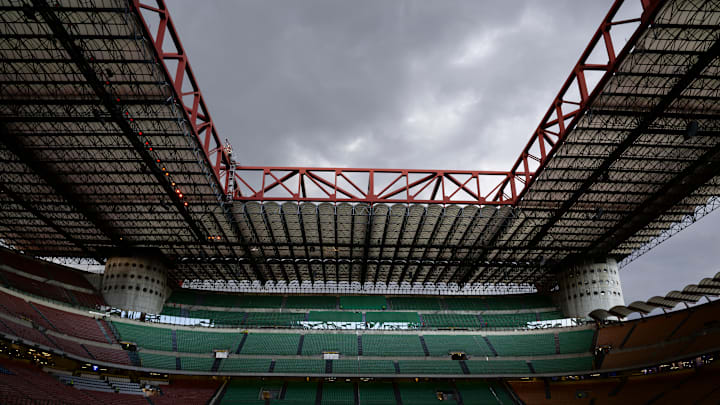 A general view of Giuseppe Meazza stadium (also known as San...