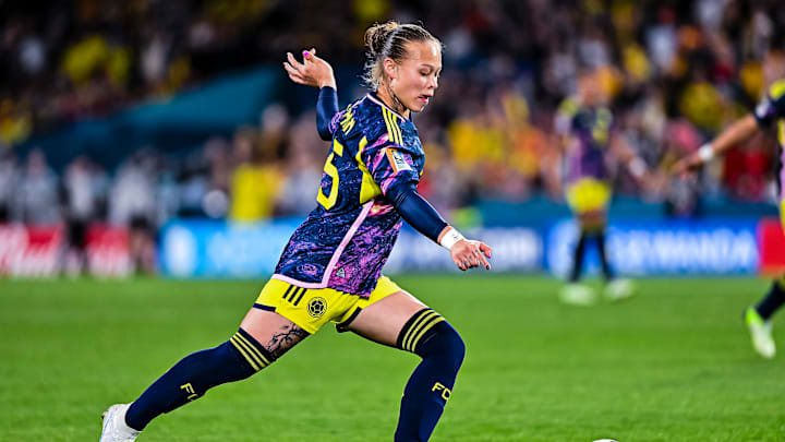 Ana María Guzmán (hier im Trikot der kolumbianischen Nationalmannschaft)