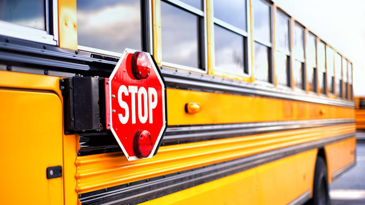 School buses don't always come with seatbelts.
