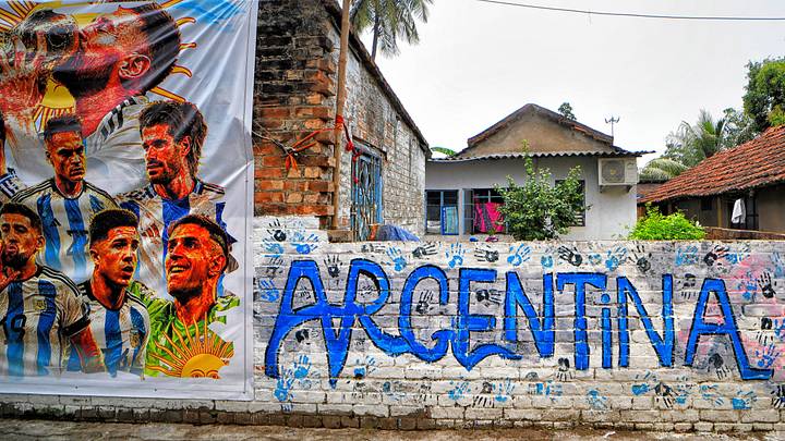 Banner & Wall featuring football club Argentina are Banner & Wall featuring football club Argentina are