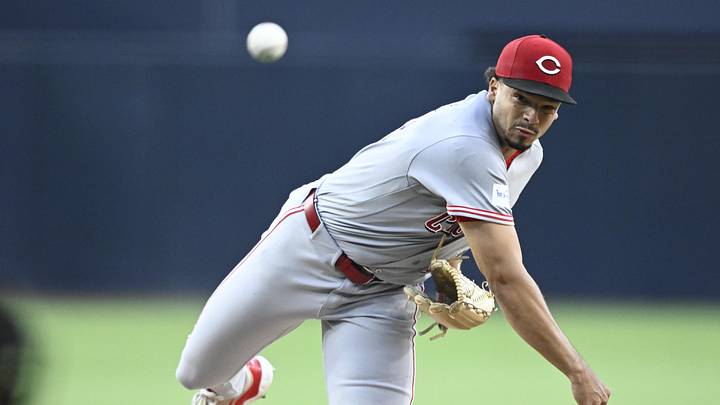 Jun 9, 2026; San Diego, California, USA; Cincinnati Reds pitcher Chase Burns (26) delivers during the first inning against the San Diego Padres at Petco Park. Mandatory Credit: Denis Poroy-Imagn Images Jun 9, 2026; San Diego, California, USA; Cincinnati Reds pitcher Chase Burns (26) delivers during the first inning against the San Diego Padres at Petco Park. Mandatory Credit: Denis Poroy-Imagn Images