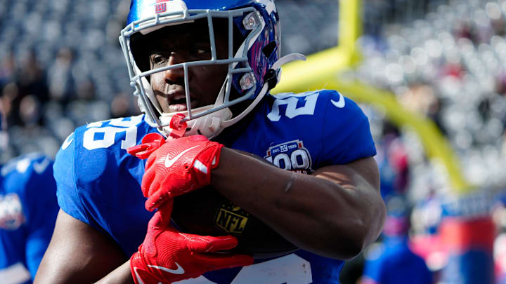 New York Giants running back Devin Singletary 