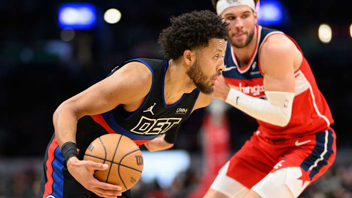 Mar 29, 2024; Washington, District of Columbia, USA; Detroit Pistons guard Cade Cunningham (2)