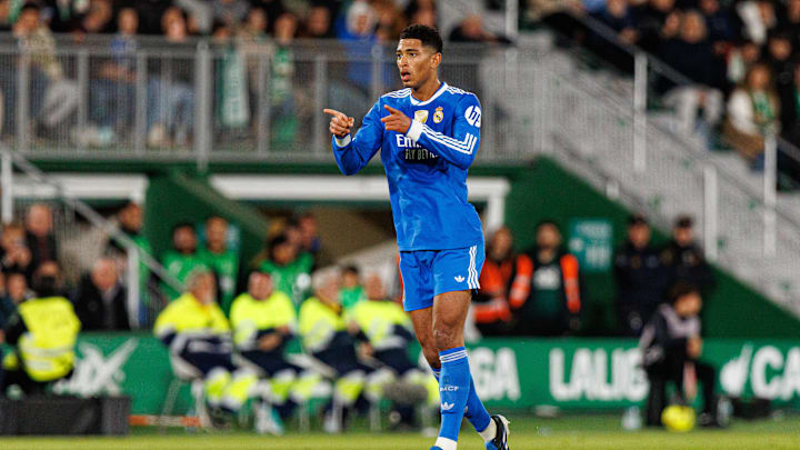 Jude Bellingham celebrates against Elche Jude Bellingham celebrates against Elche