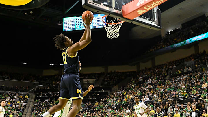 Michigan Wolverines forward Morez Johnson Jr.