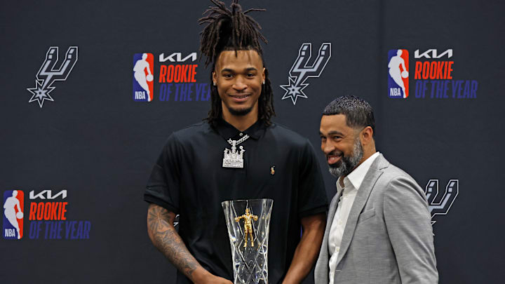San Antonio Spurs Stephon Castle Named Rookie Of The Year
