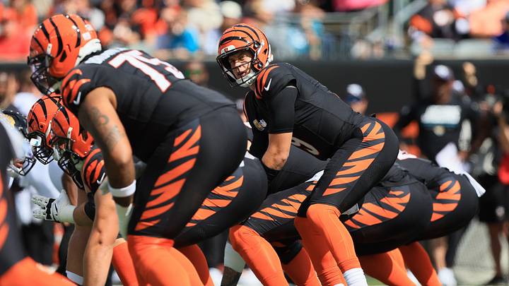 Oct 4, 2026; Cincinnati, Ohio, USA; Cincinnati Bengals quarterback Joe Burrow (9) during the first quarter against the Jacksonville Jaguars at Paycor Stadium. Mandatory Credit: Katie Stratman-Imagn Images Oct 4, 2026; Cincinnati, Ohio, USA; Cincinnati Bengals quarterback Joe Burrow (9) during the first quarter against the Jacksonville Jaguars at Paycor Stadium. Mandatory Credit: Katie Stratman-Imagn Images