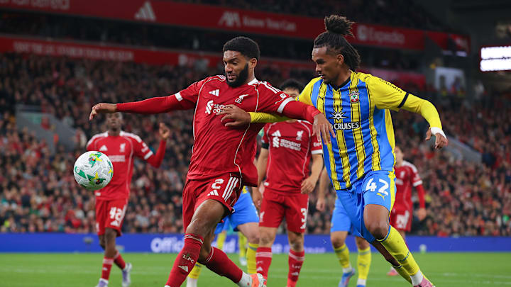 Liverpool v Southampton - Carabao Cup Third Round Liverpool v Southampton - Carabao Cup Third Round