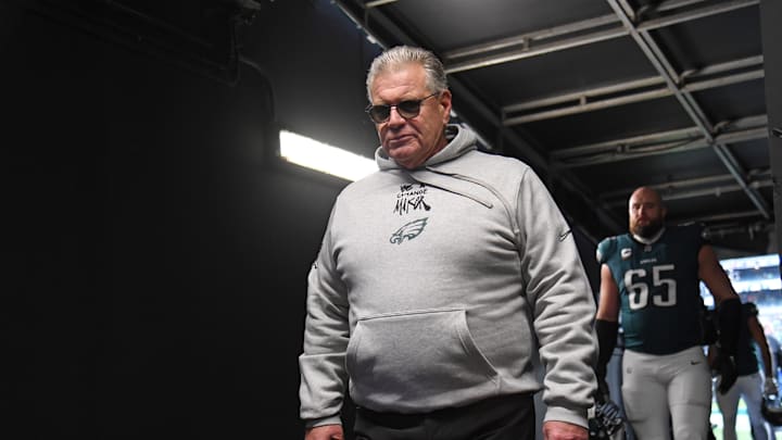 Philadelphia Eagles offensive line coach Jeff Stoutland.