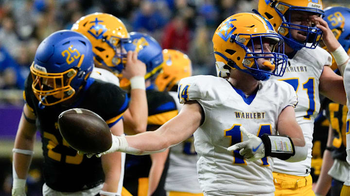 Brody Schumacher is a key returning player for Dubuque Wahlert, who claimed the 3A Iowa high school football state title last year. Brody Schumacher is a key returning player for Dubuque Wahlert, who claimed the 3A Iowa high school football state title last year.