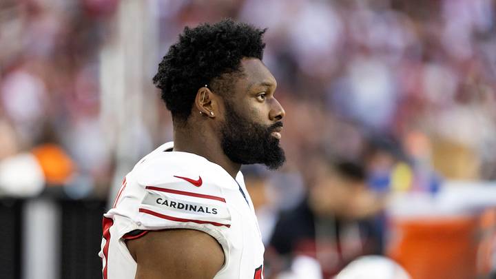 Dec 21, 2025; Glendale, Arizona, USA;  Arizona Cardinals linebacker Josh Sweat (10) against the Atlanta Falcons at State Farm Stadium. Mandatory Credit: Mark J. Rebilas-Imagn Images
