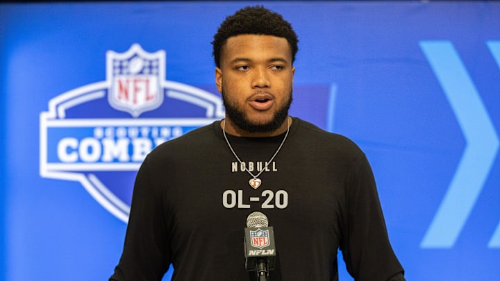 After the first round of the 2024 NFL Draft, Notre Dame football sees its first player picked, with prospects like Blake Fisher and Cam Hart on deck.