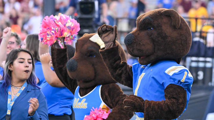 The UCLA mascots. Mandatory Credit: Robert Hanashiro-Imagn Images The UCLA mascots. Mandatory Credit: Robert Hanashiro-Imagn Images