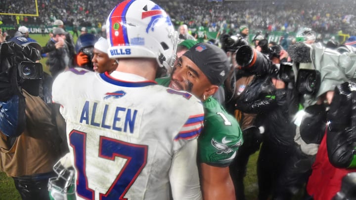 Buffalo Bills quarterback Josh Allen and Philadelphia Eagles quarterback Jalen Hurts.