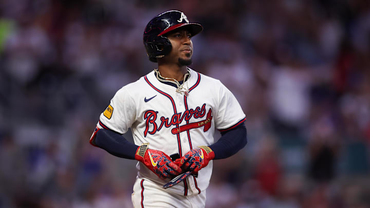 Atlanta Braves second baseman Ozzie Albies Atlanta Braves second baseman Ozzie Albies