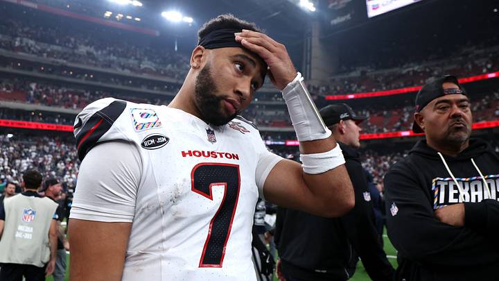 Oct 4, 2026; Houston, Texas, USA; Houston Texans quarterback C.J. Stroud (7) leaves the field following a game against the Dallas Cowboys at Reliant Stadium. Mandatory Credit: Troy Taormina-Imagn Images Oct 4, 2026; Houston, Texas, USA; Houston Texans quarterback C.J. Stroud (7) leaves the field following a game against the Dallas Cowboys at Reliant Stadium. Mandatory Credit: Troy Taormina-Imagn Images