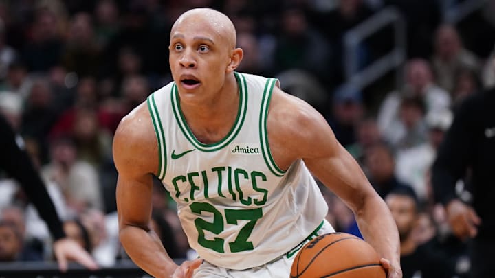 Nov 5, 2025; Boston, Massachusetts, USA; Boston Celtics guard Jordan Walsh (27) drives the ball against the Washington Wizards in the second half at TD Garden. Mandatory Credit: David Butler II-Imagn Images Nov 5, 2025; Boston, Massachusetts, USA; Boston Celtics guard Jordan Walsh (27) drives the ball against the Washington Wizards in the second half at TD Garden. Mandatory Credit: David Butler II-Imagn Images